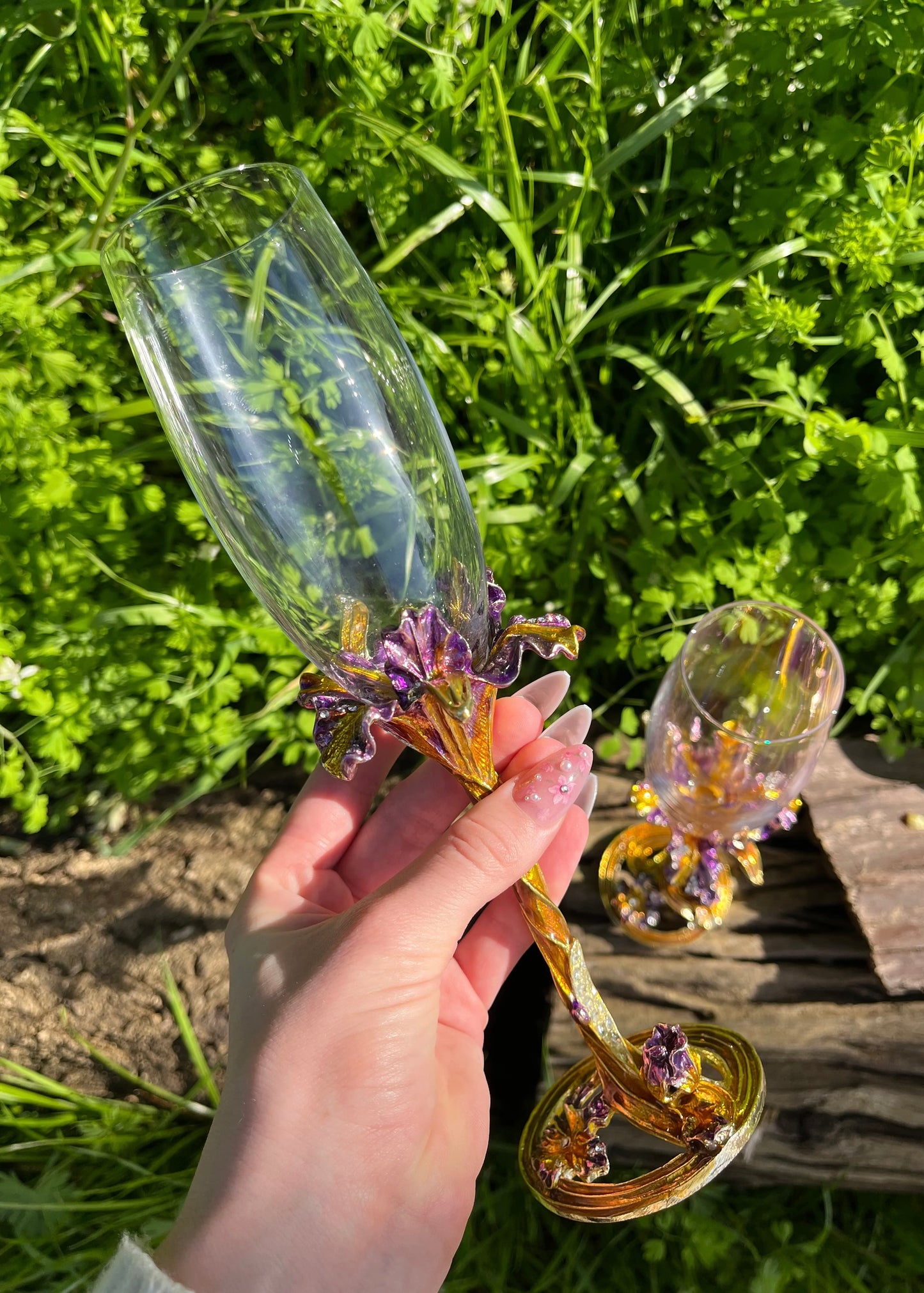 Rapunzel Champagne Glass